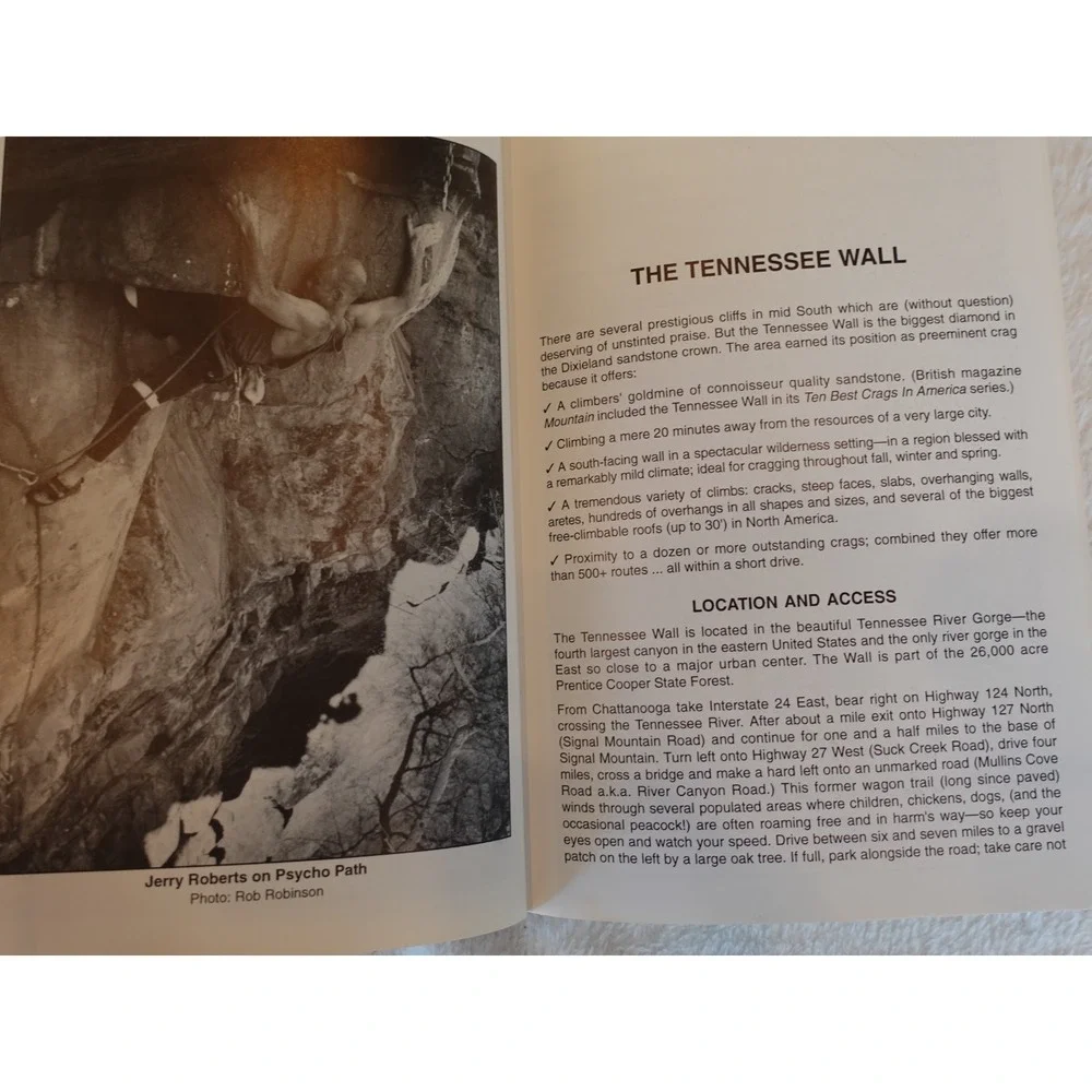 The Deep South Climber's Companion R Robinson‎ C Watford 1993 TN AL GA VG Cond
